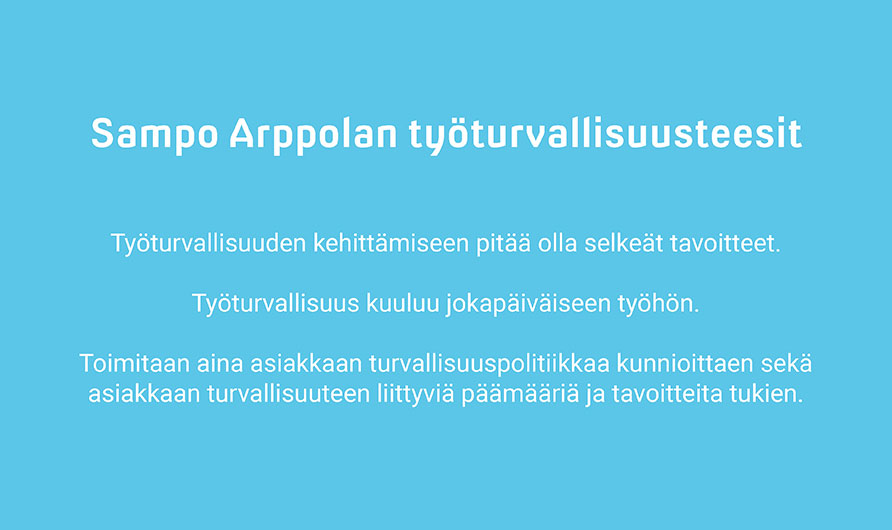 Samuli Arppolan työturvallisuusteesit